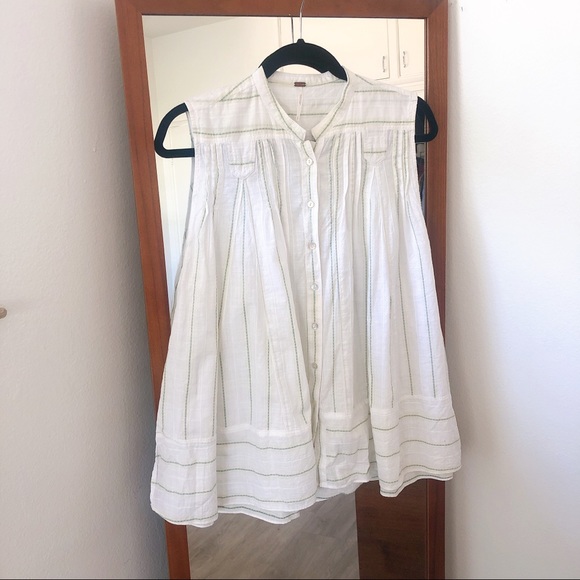 Free People Tops - FREE PEOPLE // Small // Button Up Stripped Tank